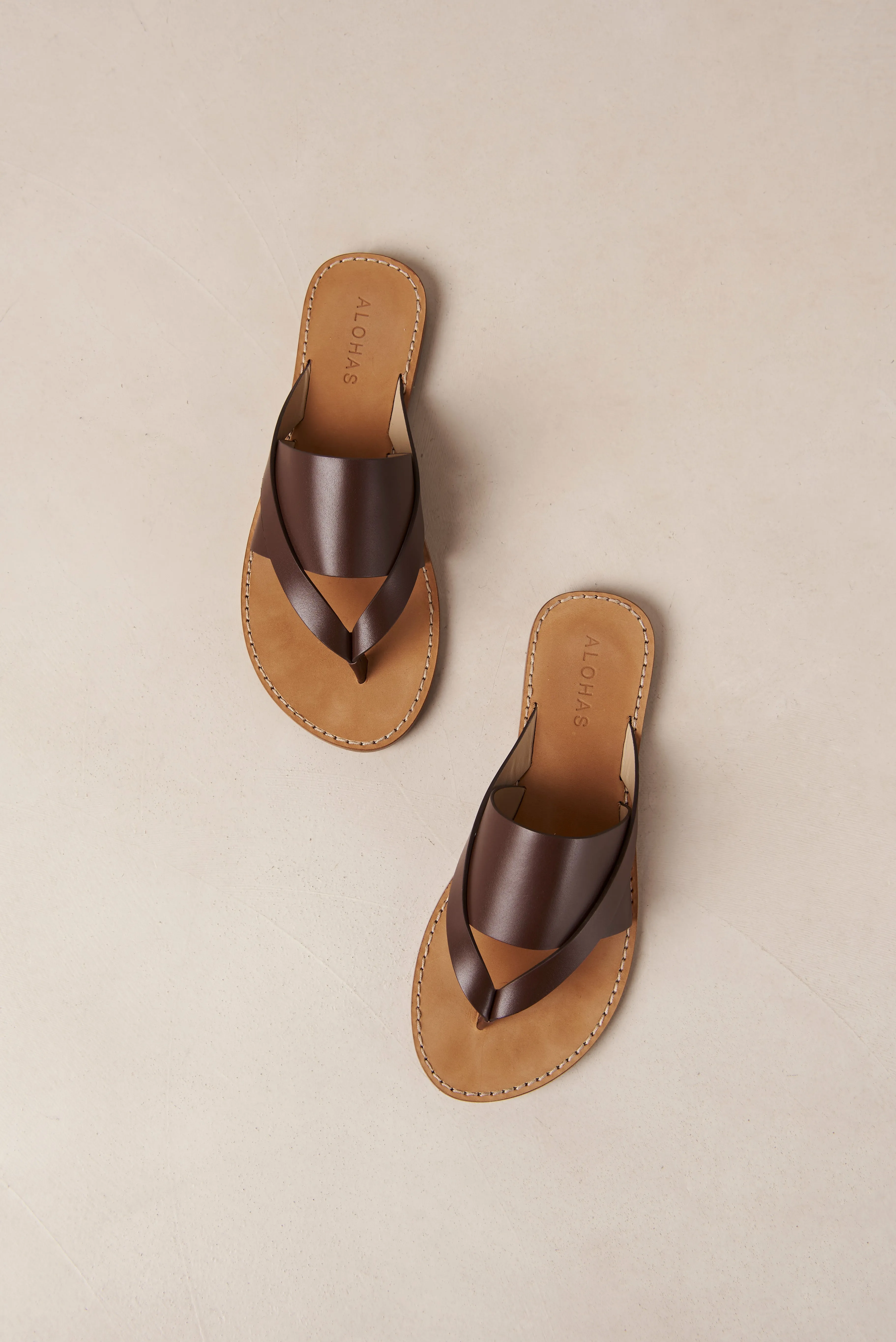 Eugene Sandals - Brown Leather