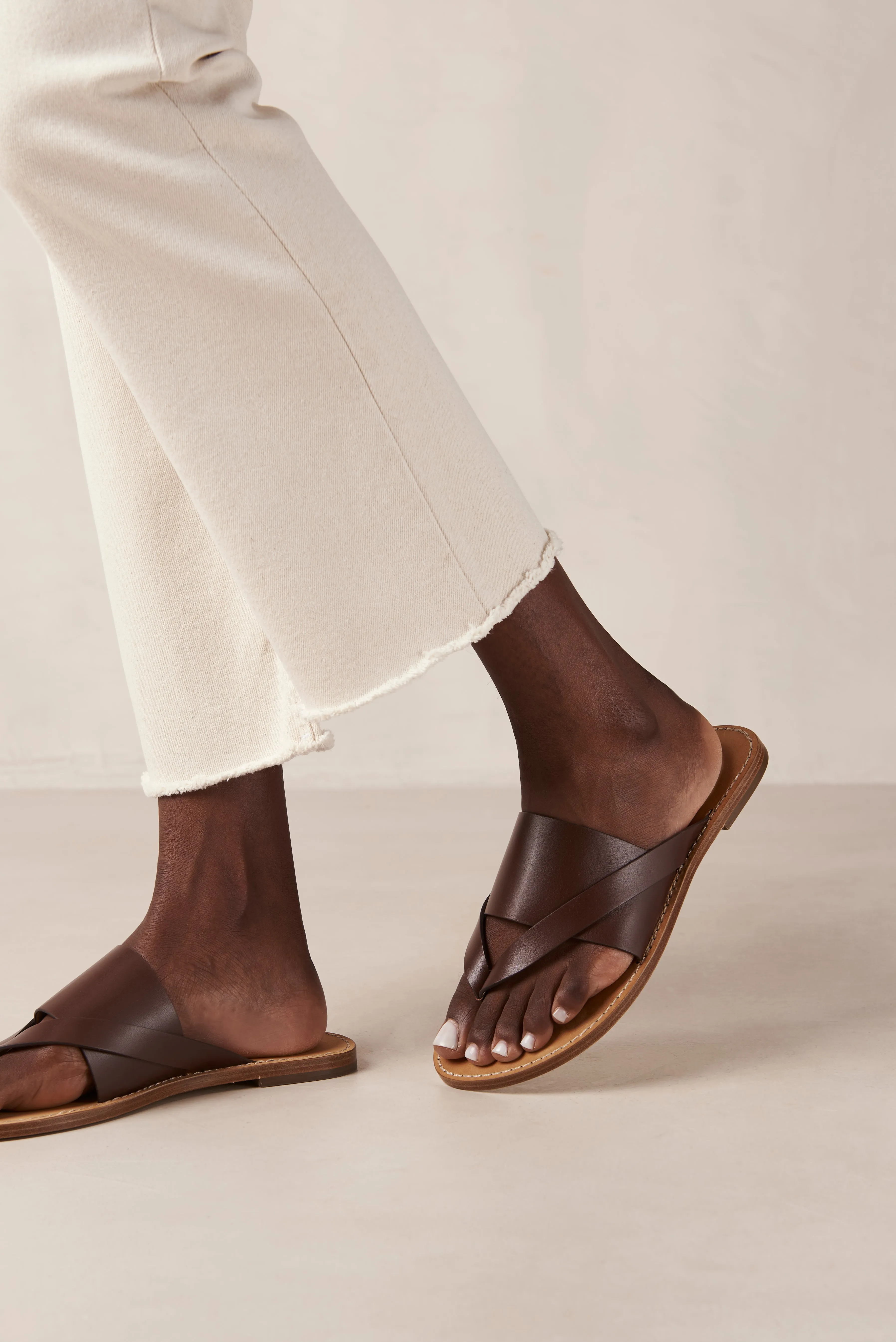 Eugene Sandals - Brown Leather