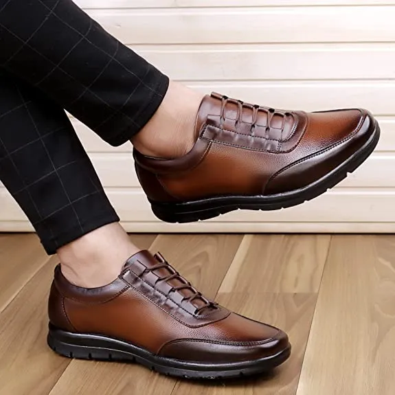 Fashionable Design Formal Lace-up Synthetic Shoes For Men's-JonasParamount