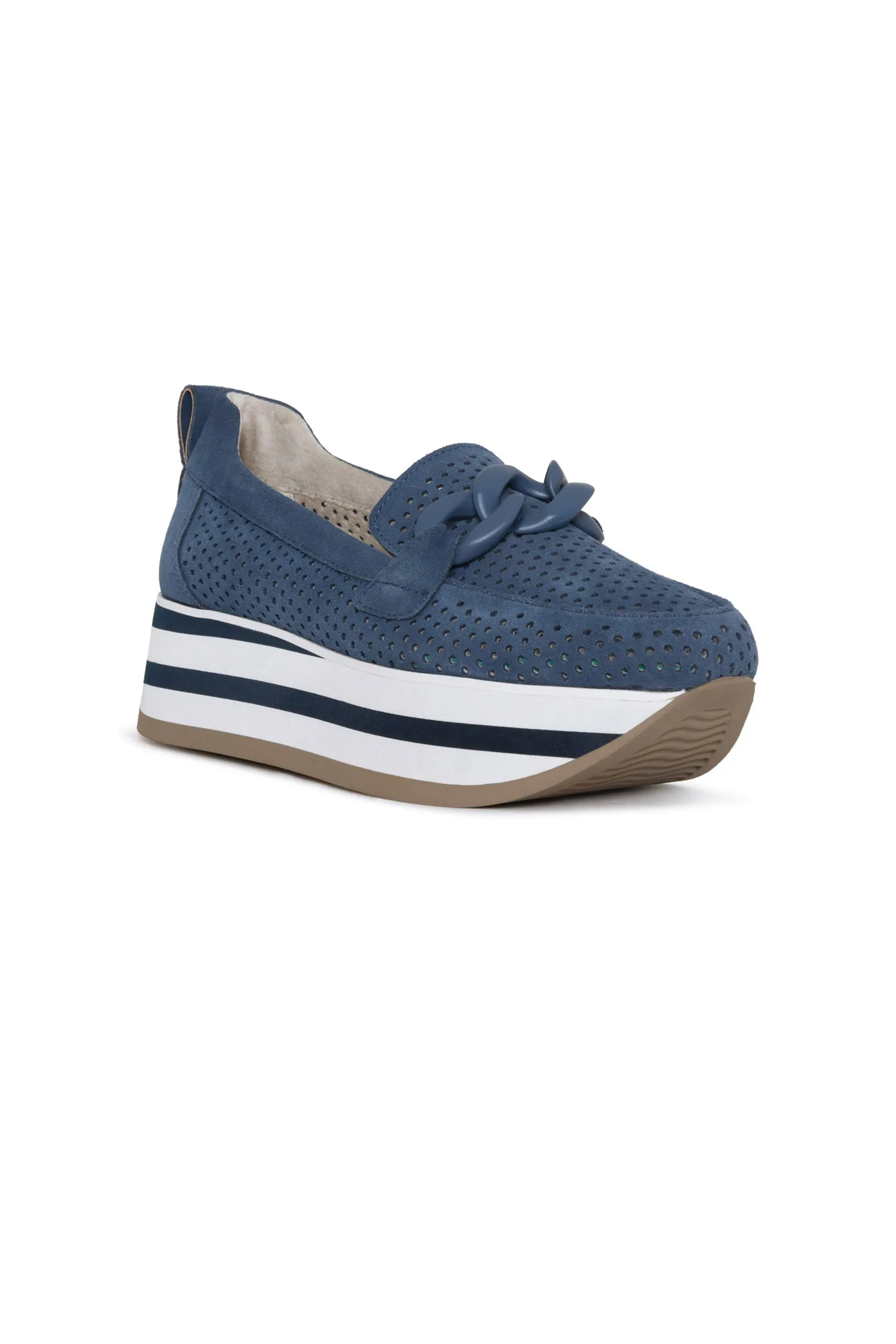 Fern Platform Loafers - Navy