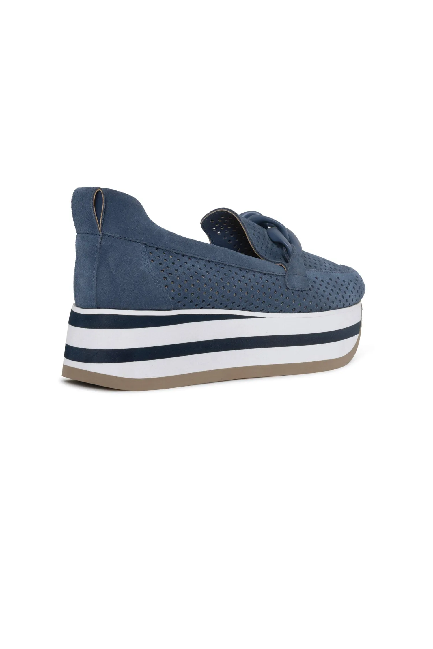 Fern Platform Loafers - Navy