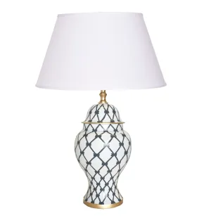 French Twist in Grey Table Lamp