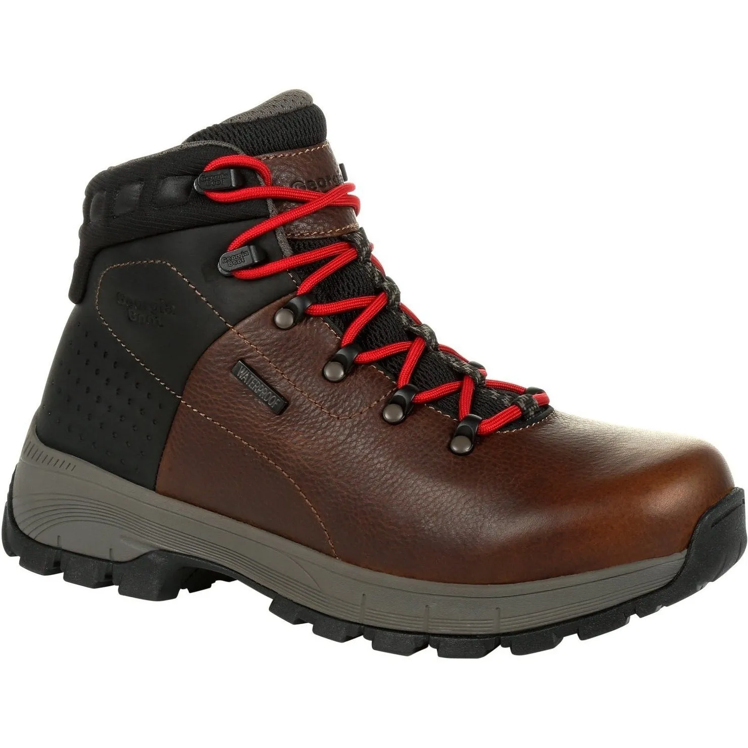 Georgia Men's Eagle Trail 6" Alloy Toe WP Hiker Work Boot - Brown - GB00397