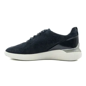 Geox Low-Top Sneakers Suede Blue Colour For Men