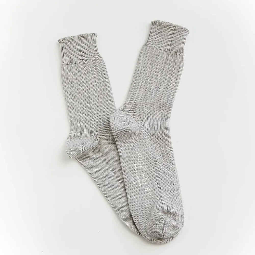 Grey Organic Cotton Socks