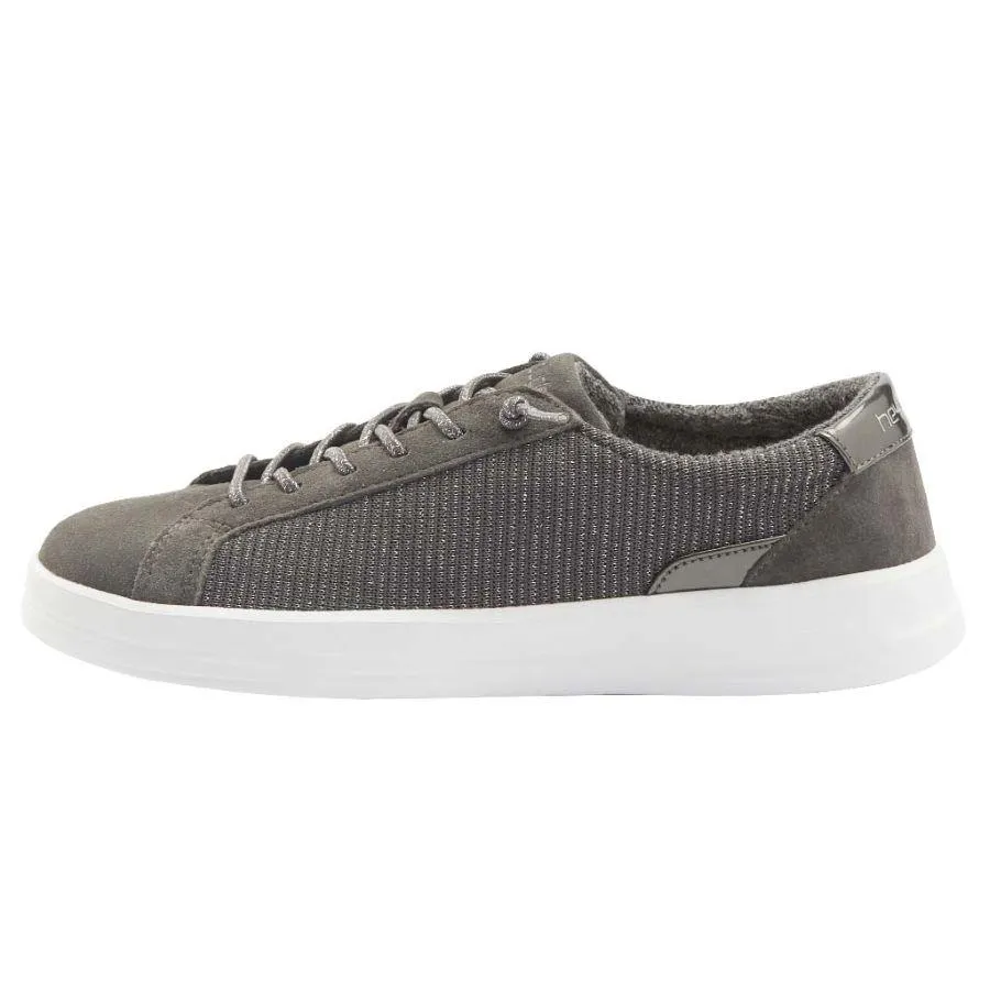 'Hey Dude' Women's Karina Suede - Sparkling Carbon