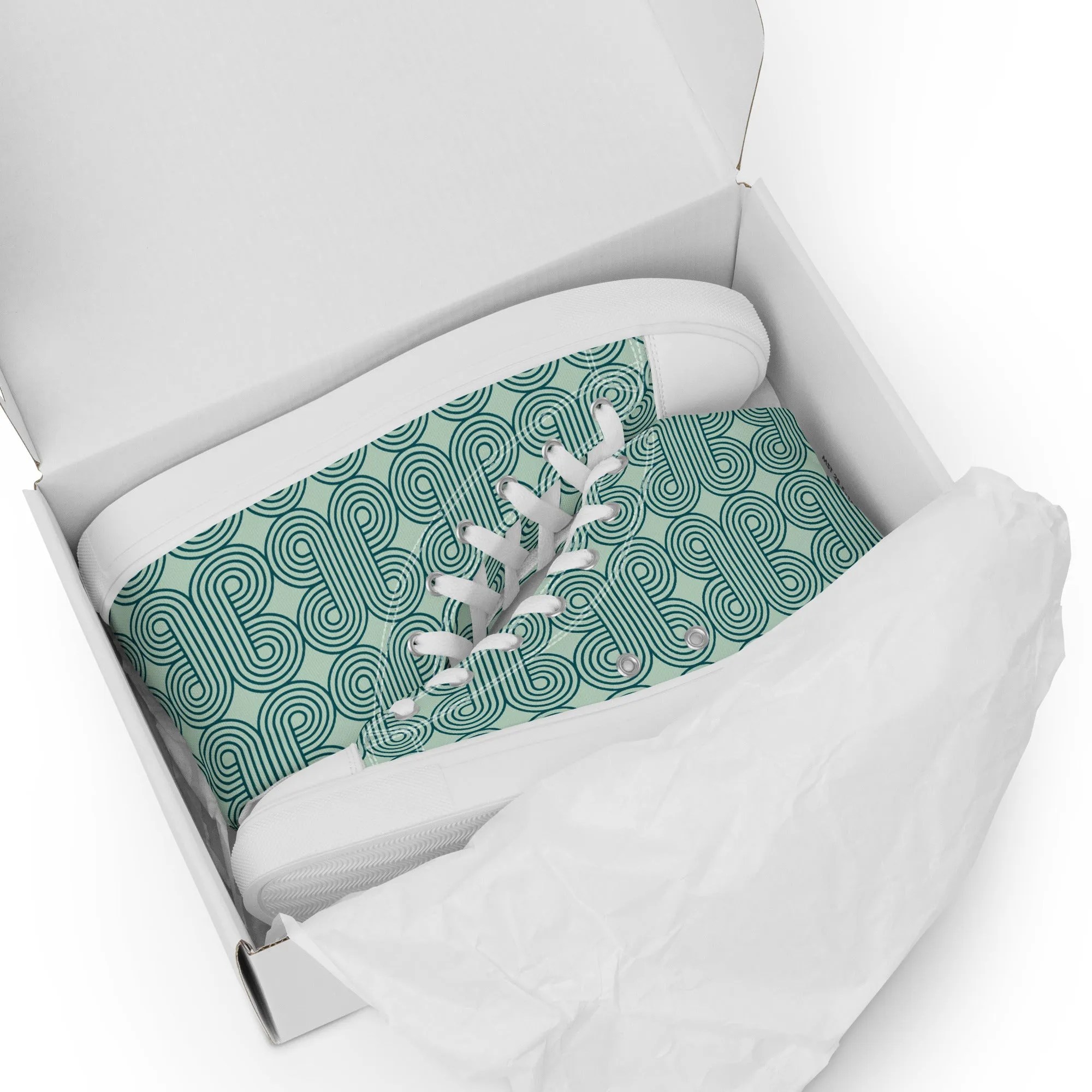 High Top Sneaker Women with Design Pattern - Mia