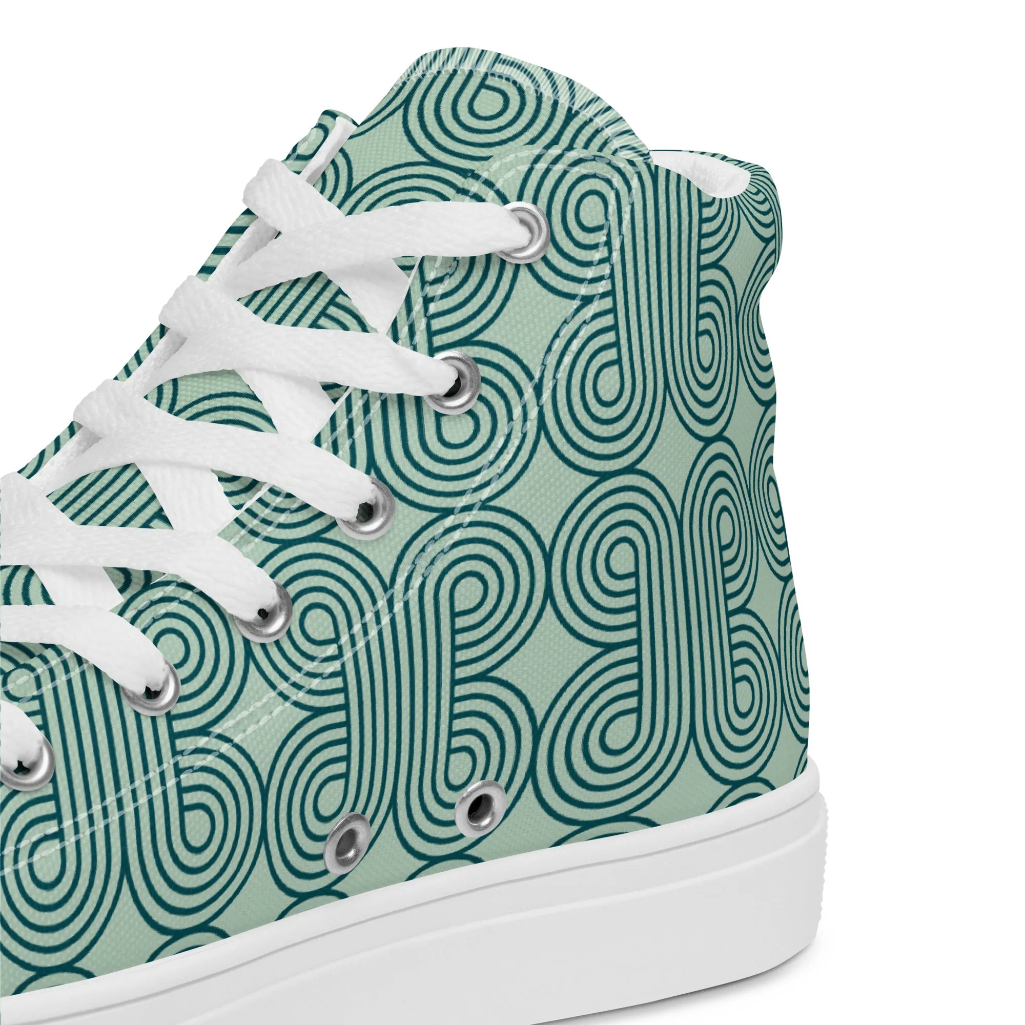 High Top Sneaker Women with Design Pattern - Mia