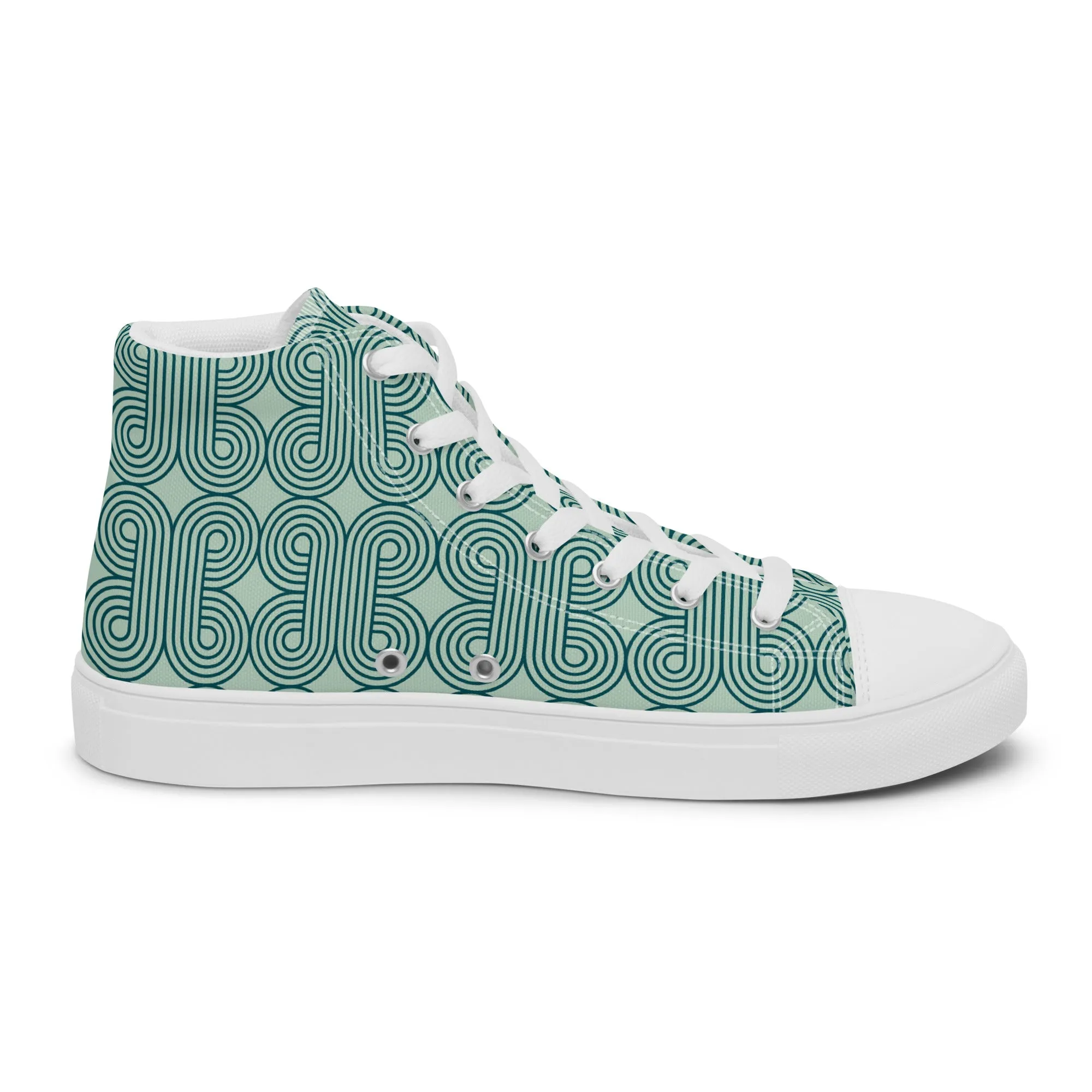 High Top Sneaker Women with Design Pattern - Mia