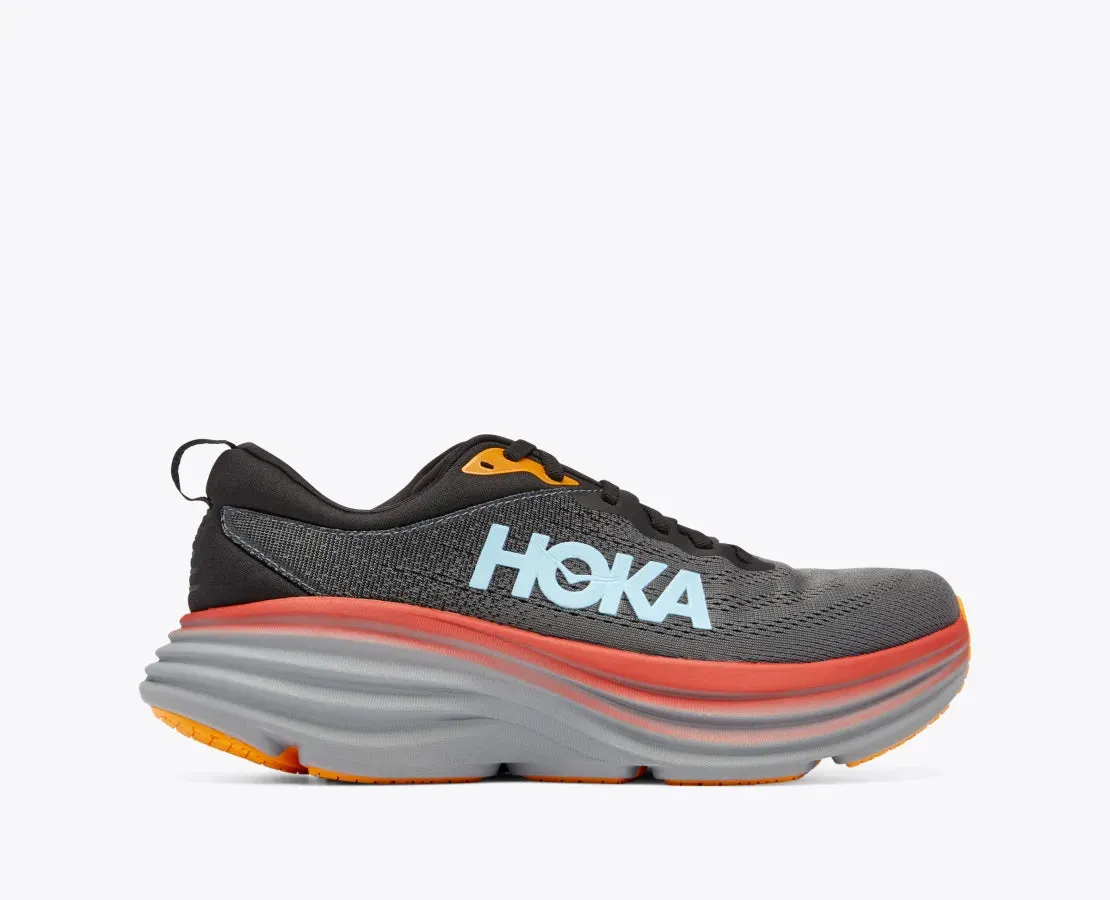 Hoka Mens Bondi 8 - Anthracite/Castlerock (1123202-ACTL)