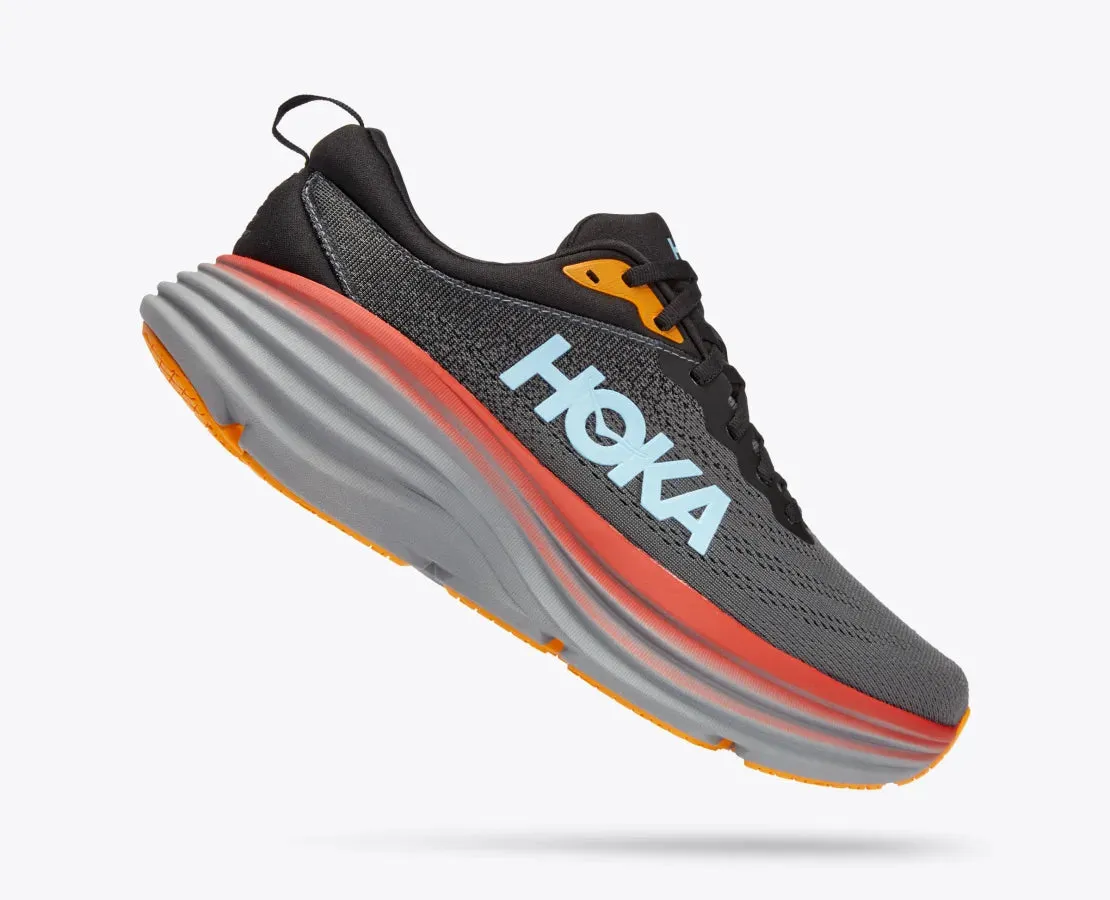 Hoka Mens Bondi 8 - Anthracite/Castlerock (1123202-ACTL)