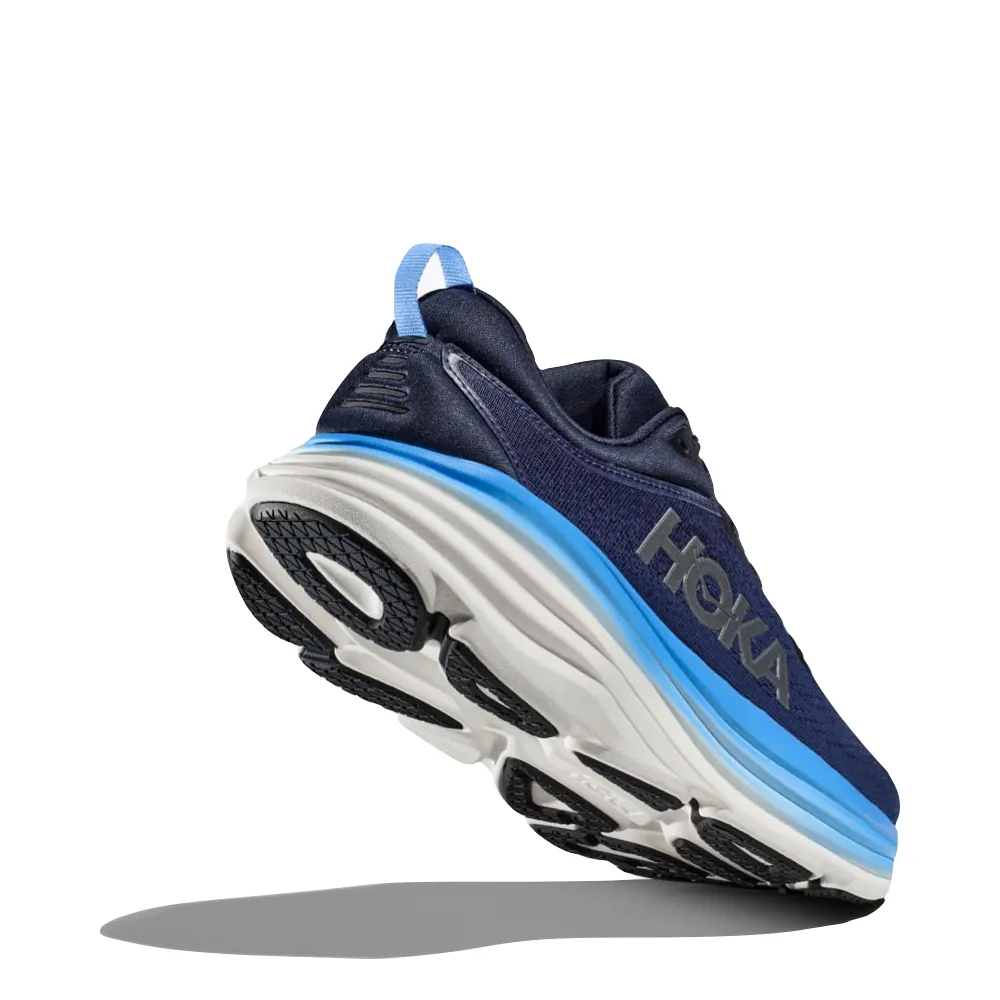 Hoka Men's Bondi 8 Running Sneaker in Outer Space/All Aboard