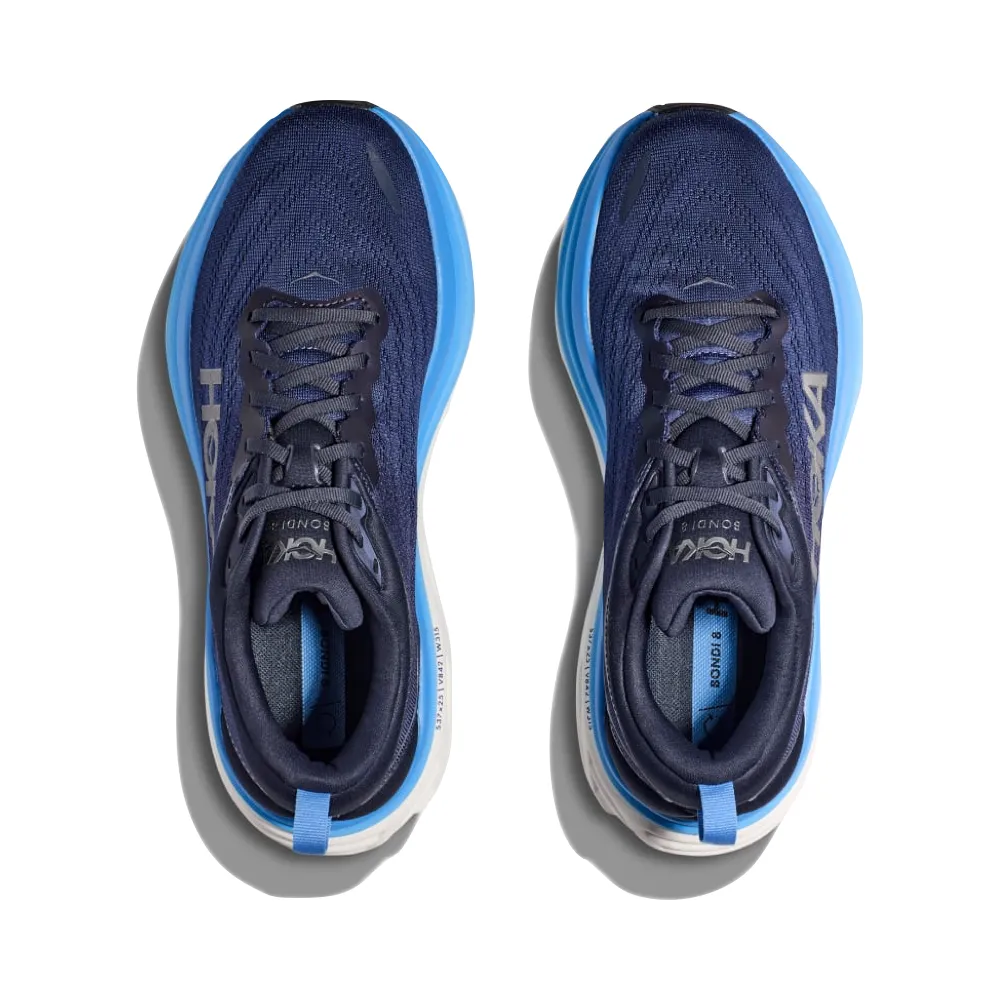 Hoka Men's Bondi 8 Running Sneaker in Outer Space/All Aboard