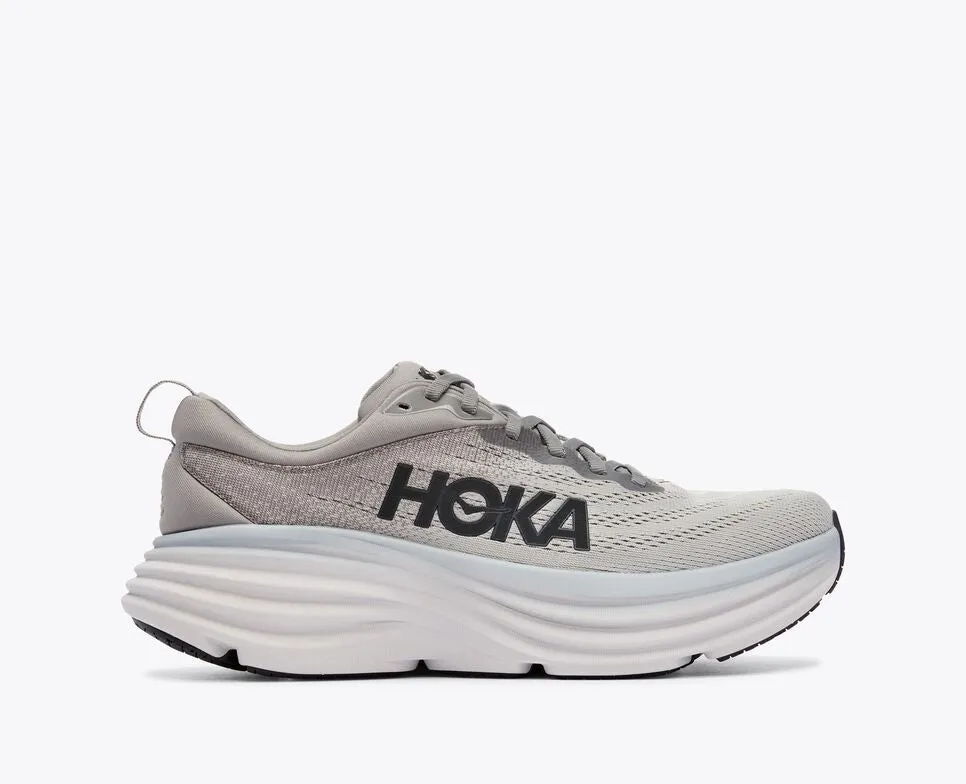 Hoka Mens Bondi 8-Sharkskin / Harbor Mist (1123202-SHMS)