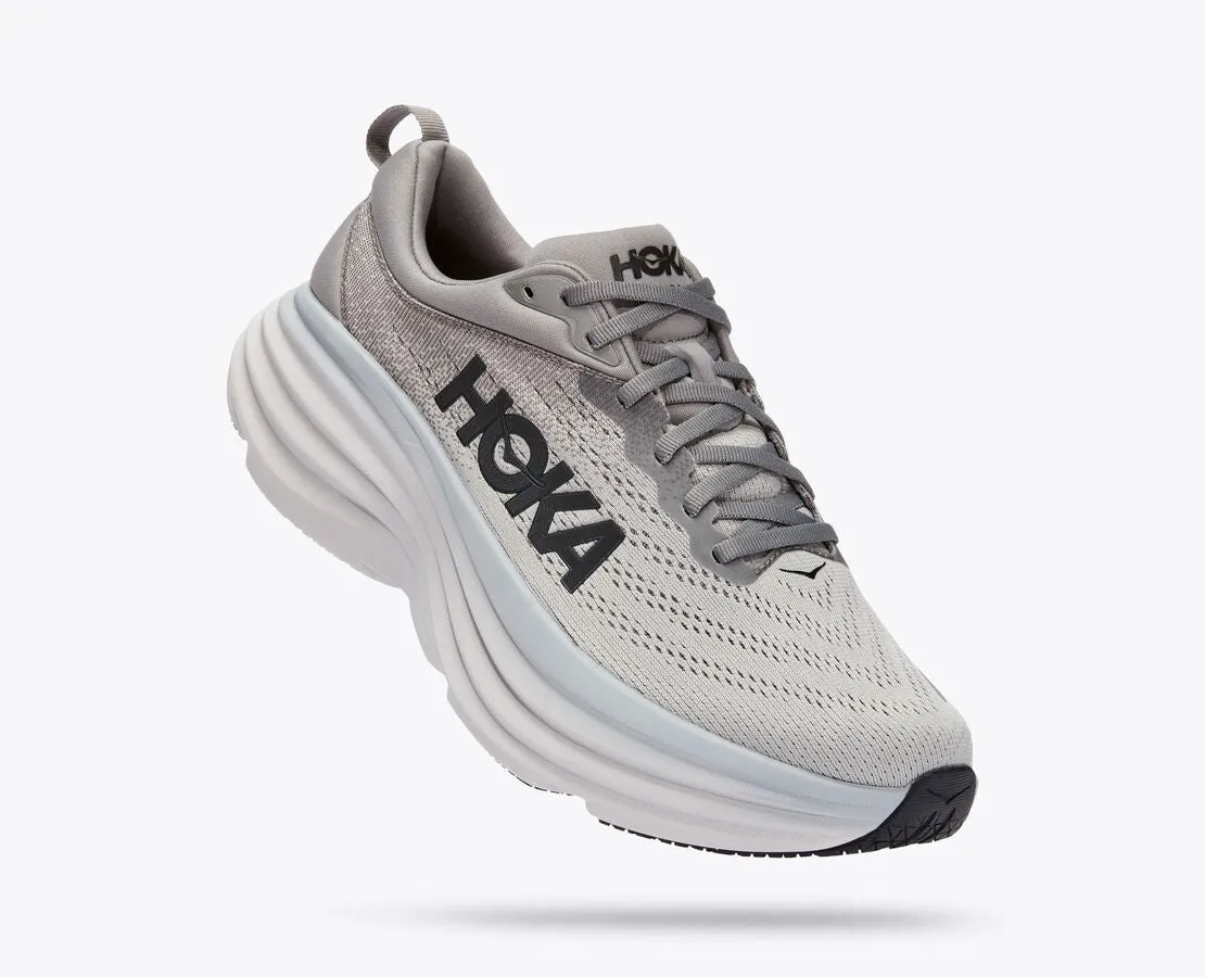 Hoka Mens Bondi 8-Sharkskin / Harbor Mist (1123202-SHMS)