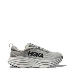 Hoka Men's Bondi 8 Sneaker in Sharkskin/Harbor Mist