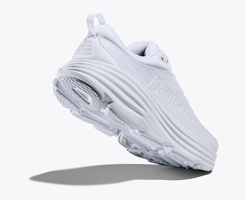 Hoka Womens Bondi 8- White/White (1127952-All White)