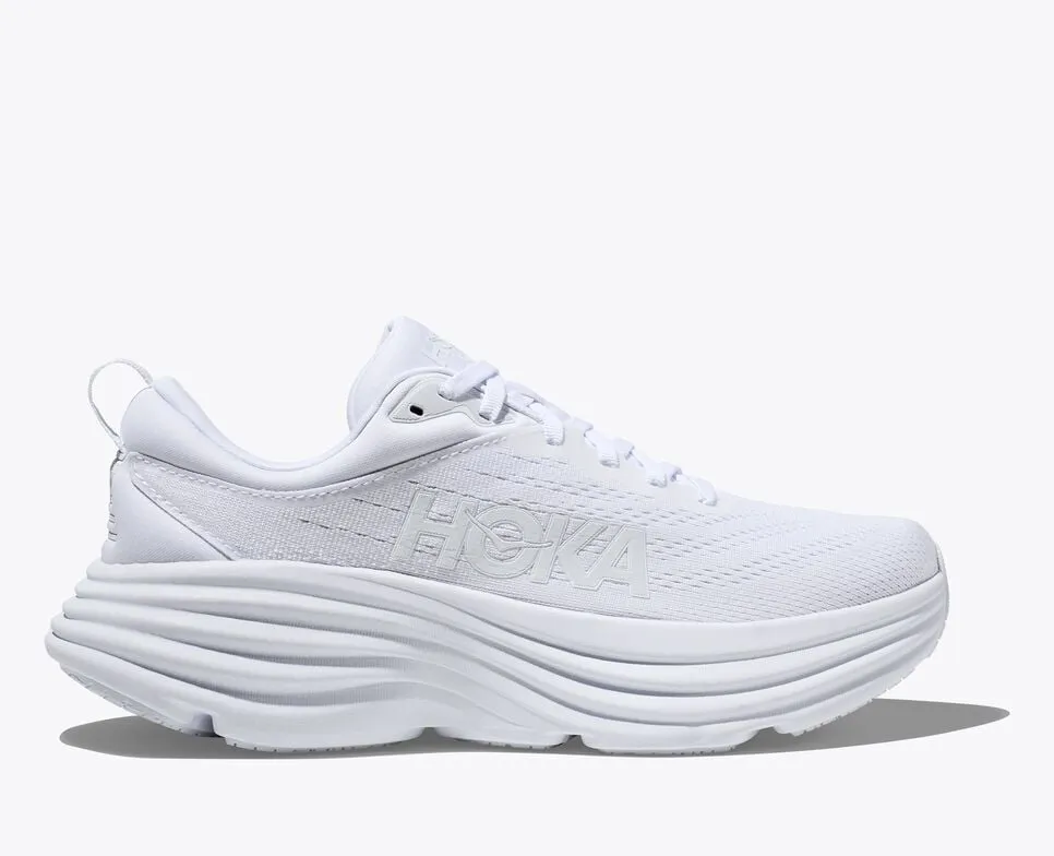 Hoka Womens Bondi 8- White/White (1127952-All White)