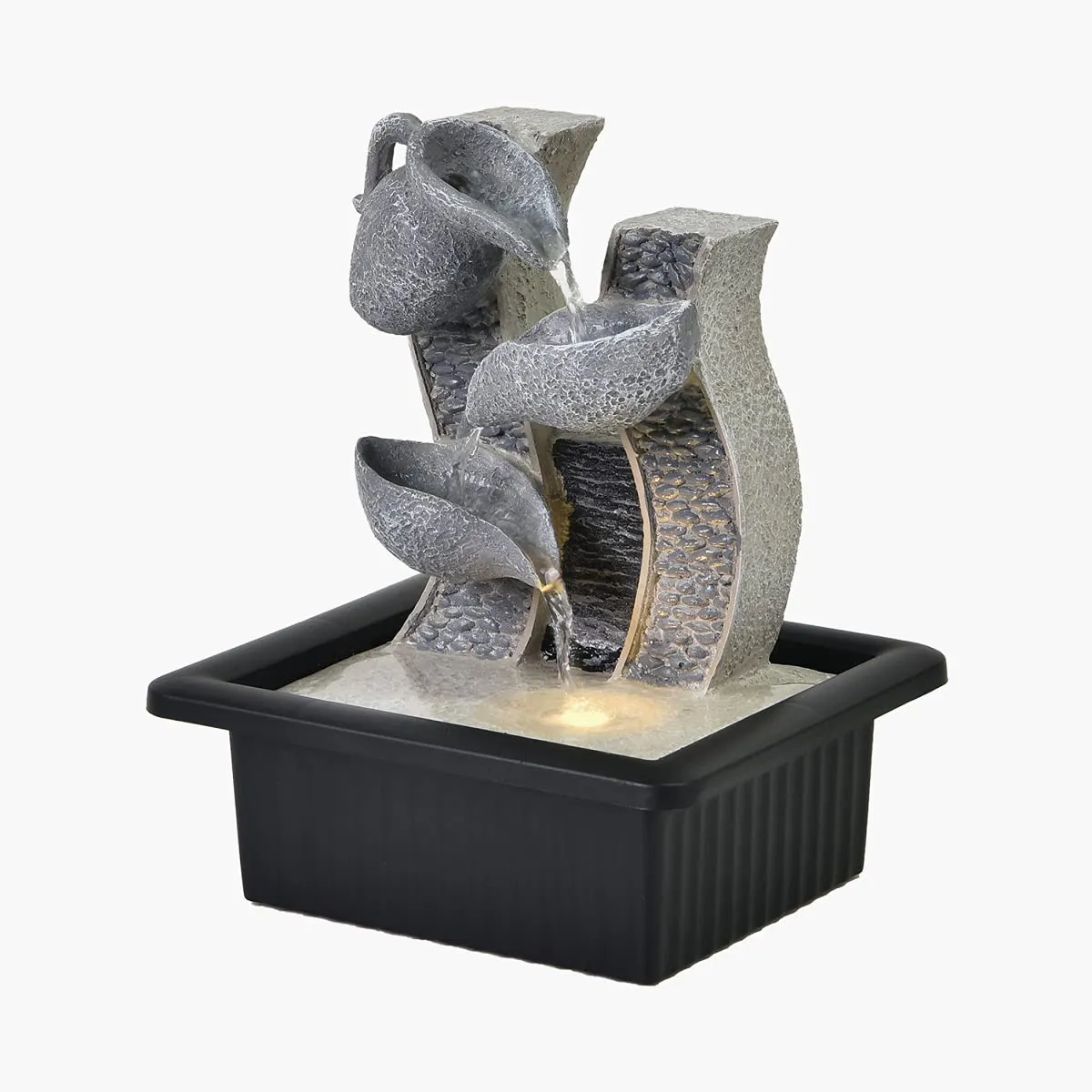 Home Centre Corsica Black Polyresin Modern Fountain - 17cmx25cm,Standard,CORSICA-RJ200418