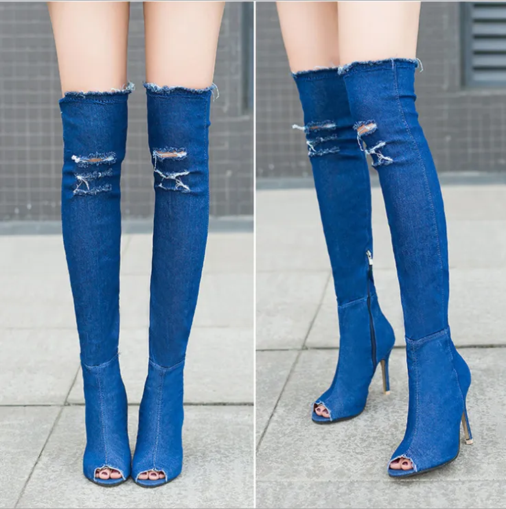 Hot selling cowboy fish mouth stretch boots(A12093)