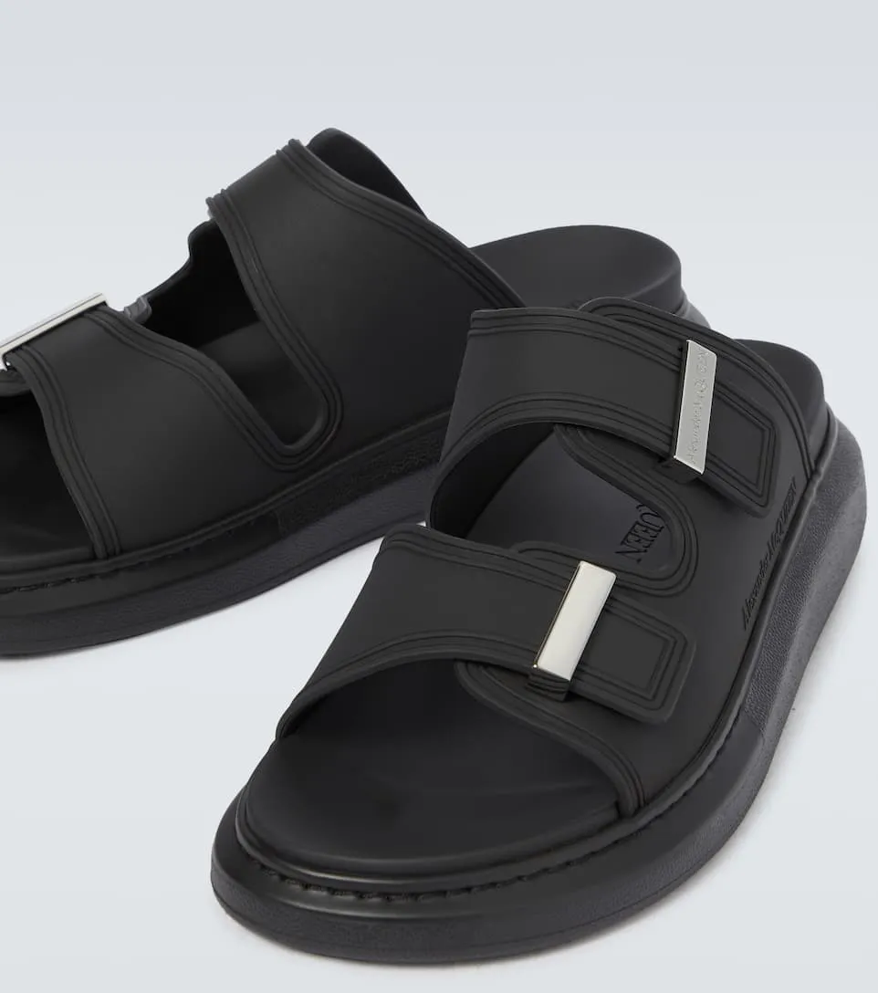 Hybrid Rubber Slides (E) , Black/S