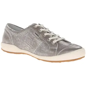 Josef Seibel Caspian Platinum Womens Leather Low-top Casual Fashion Trainers - UK 4