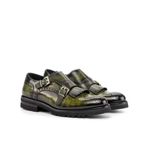 Juju Kiltie Patina Womens Monk Strap