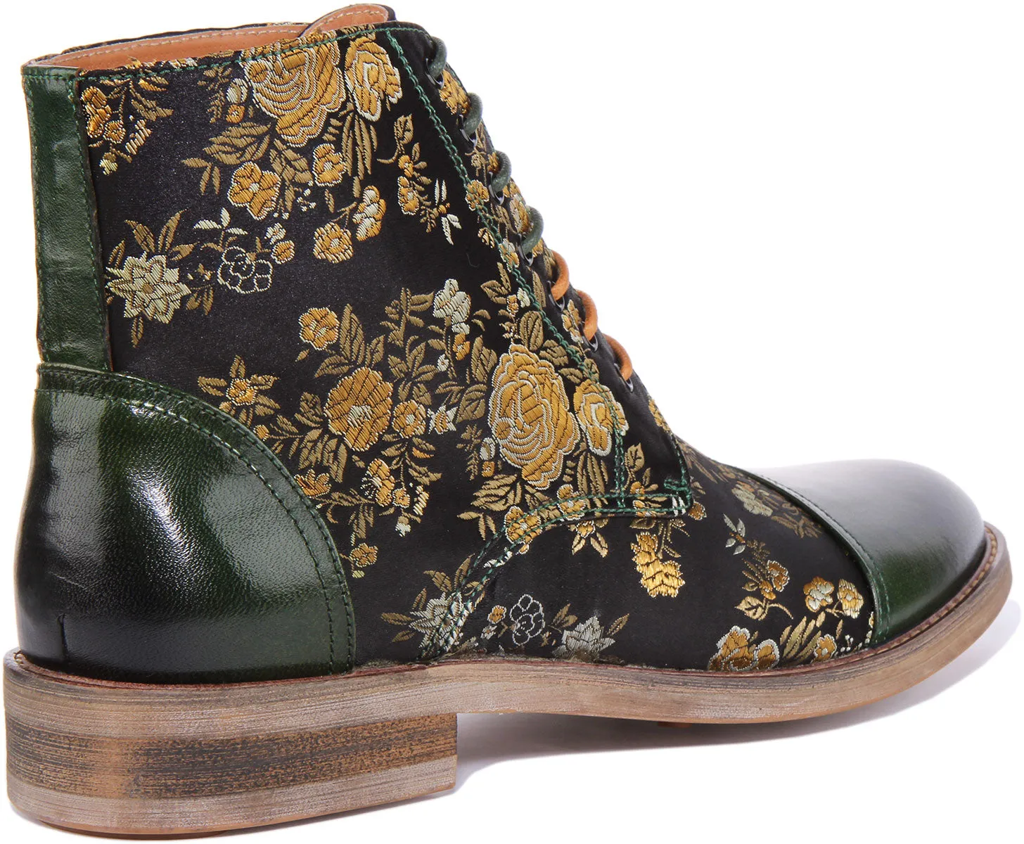 Justinreess England Adam Floral In Green For Men