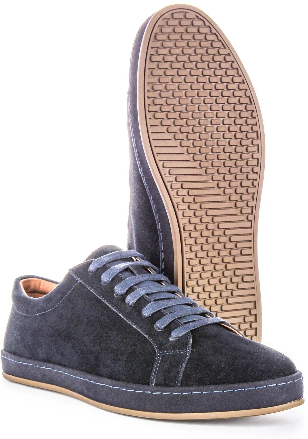 Justinreess England Jude Suede In Navy For Men