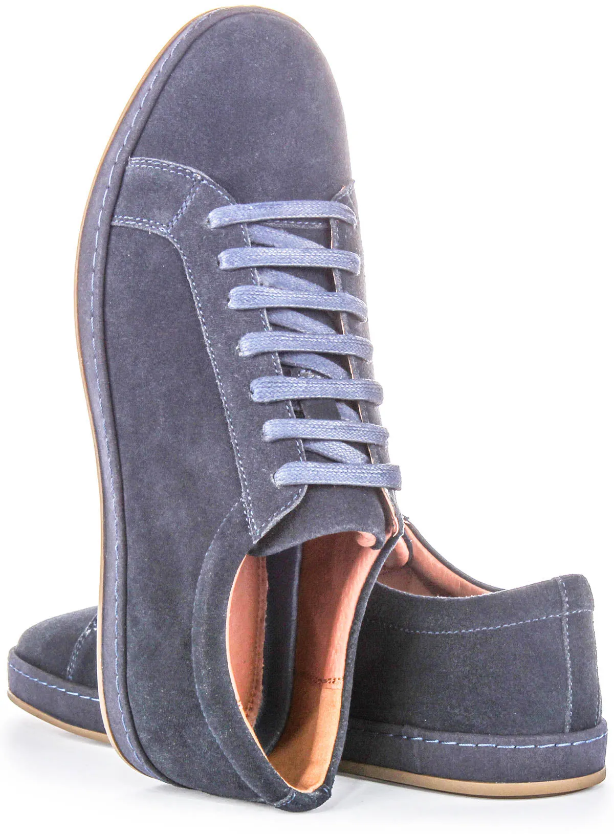 Justinreess England Jude Suede In Navy For Men