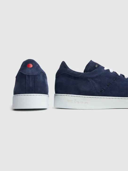 Kiton   Suede low top sneakers 