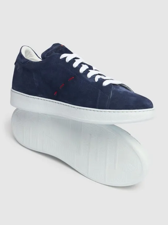 Kiton   Suede low top sneakers 