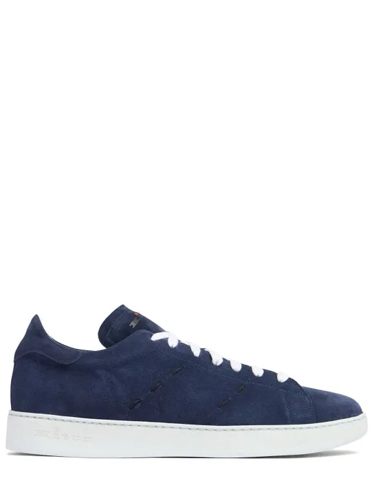 Kiton   Suede low top sneakers 