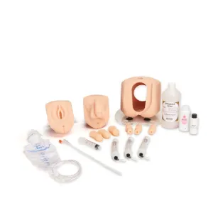 Male and Female Catheterization Simulator Set - Light Skin