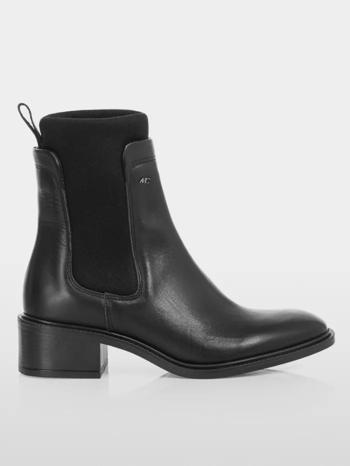 Marc Cain Collections Calfskin Slip On Ankle Boots In Black XC SB.09 L22 Col 900