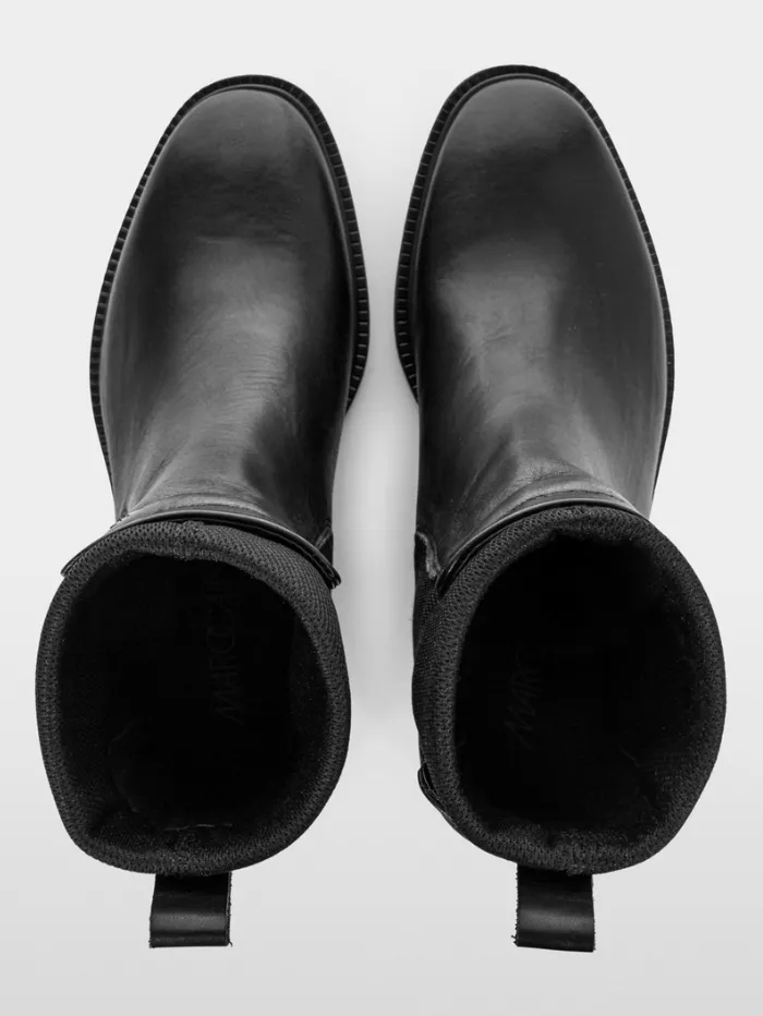 Marc Cain Collections Calfskin Slip On Ankle Boots In Black XC SB.09 L22 Col 900