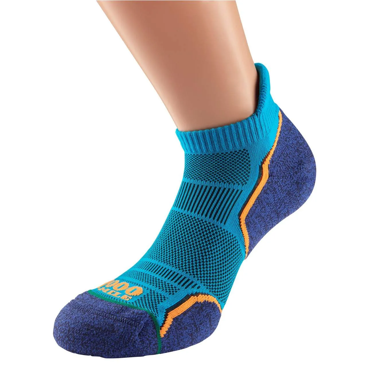 MEN'S 1000 MILE RUN SOCKLET TWIN PACK  - KINGFISHER