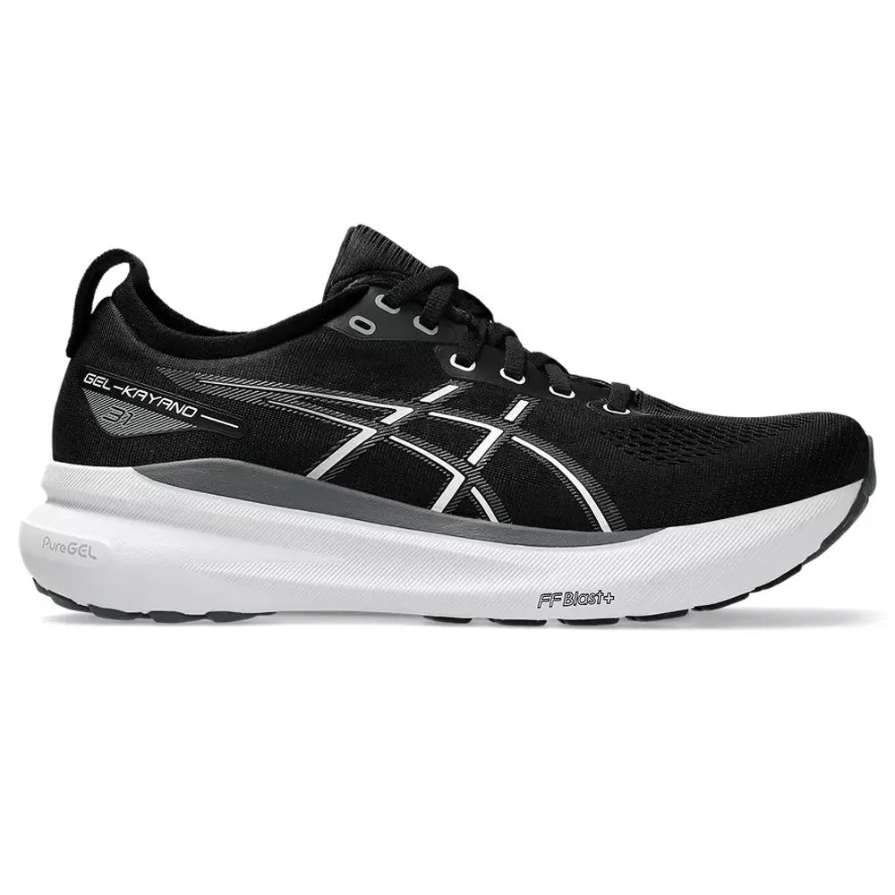 Men's Asics Gel-Kayano 31, Black/White, 8 4E Extra Wide