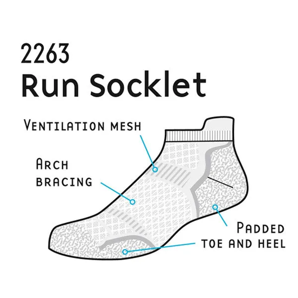 Men's Run Socklet Twin Pack - 2263