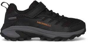 Merrell Moab Speed 2 A/C Waterproof Childrens Walking Shoes - Black