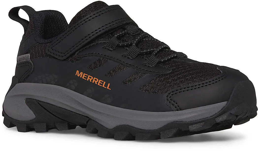 Merrell Moab Speed 2 A/C Waterproof Childrens Walking Shoes - Black