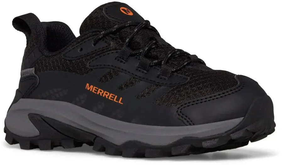 Merrell Moab Speed 2 Waterproof Childrens Walking Shoes - Black