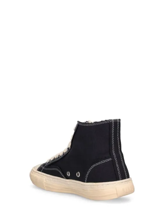 Mihara Yasuhiro   Past sole canvas high top sneakers 