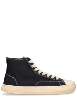 Mihara Yasuhiro   Past sole canvas high top sneakers 