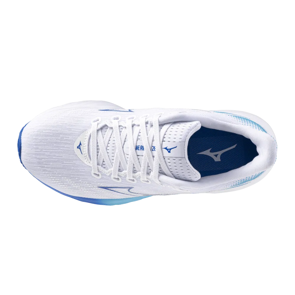 Mizuno Wave Rider 28 AW24 Men's - White/Estate Blue/Mugen Blue