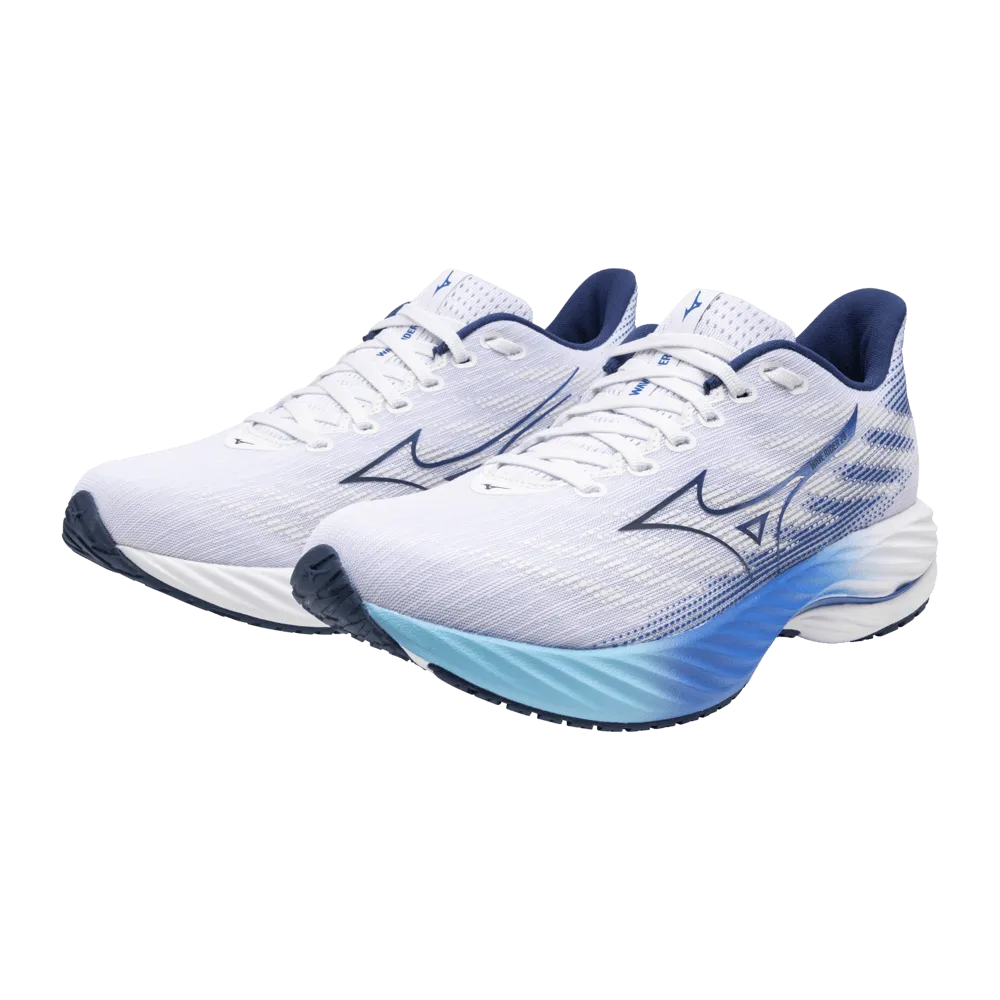 Mizuno Wave Rider 28 AW24 Women's - White/Mugen Blue/River Blue