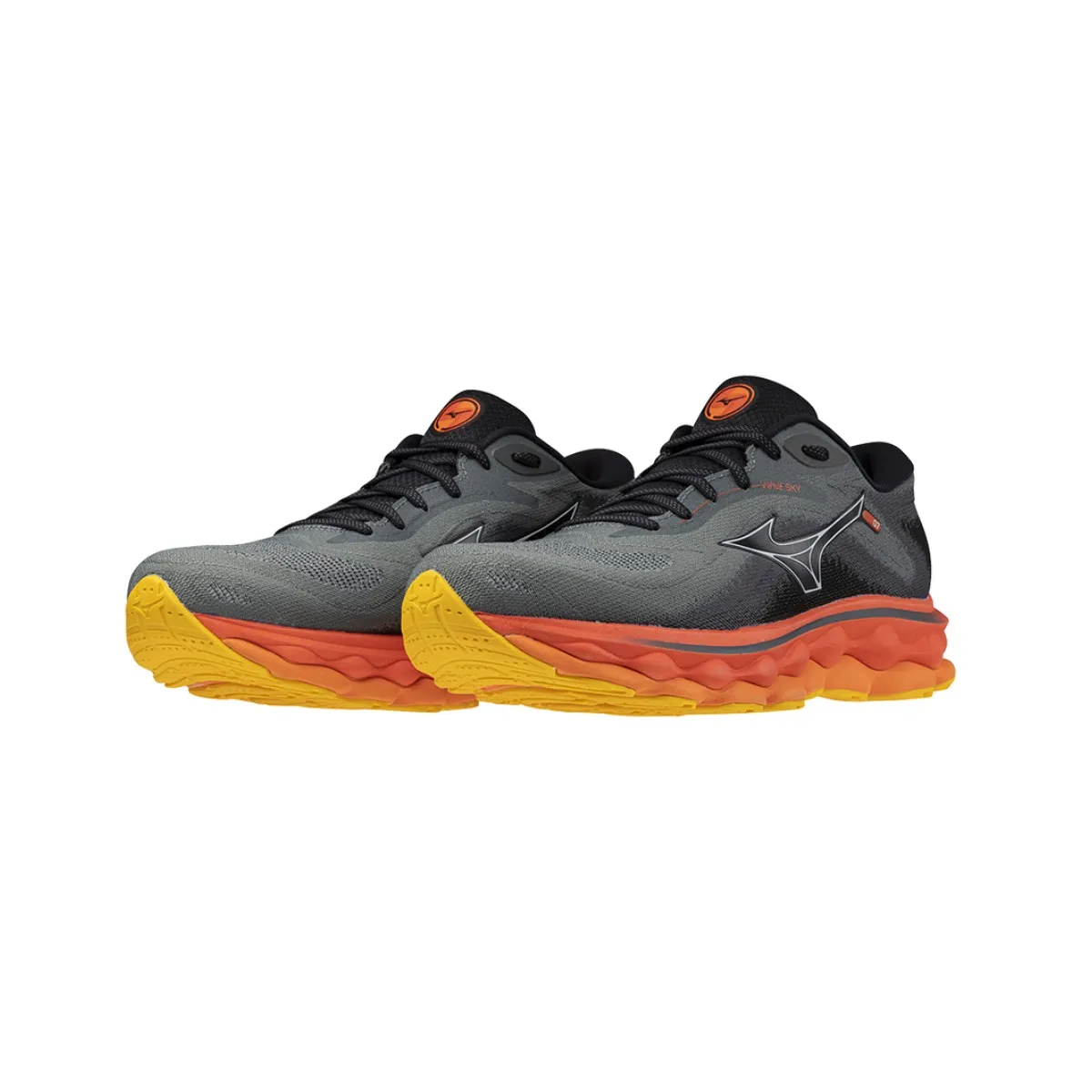 Mizuno Wave Sky 7 Black Orange SS24 Sneakers