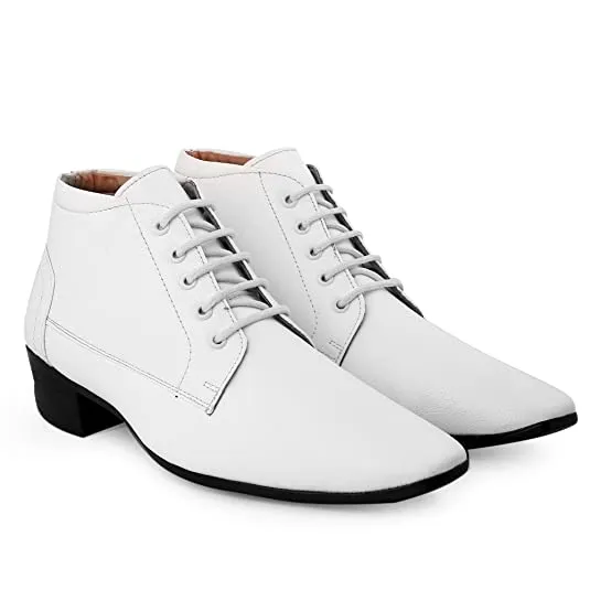 New Arrival Derby Faux Leather Formal Height Increasing Boots For Men's-JonasParamount