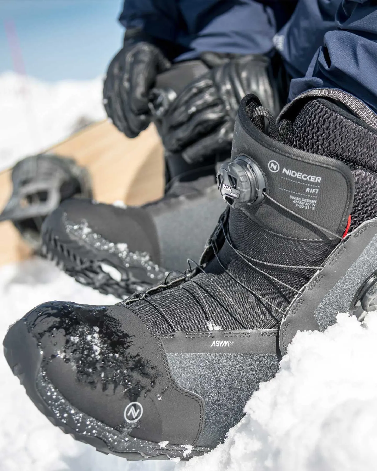 Nidecker Men's Rift Snowboard Boots - Black - 2024