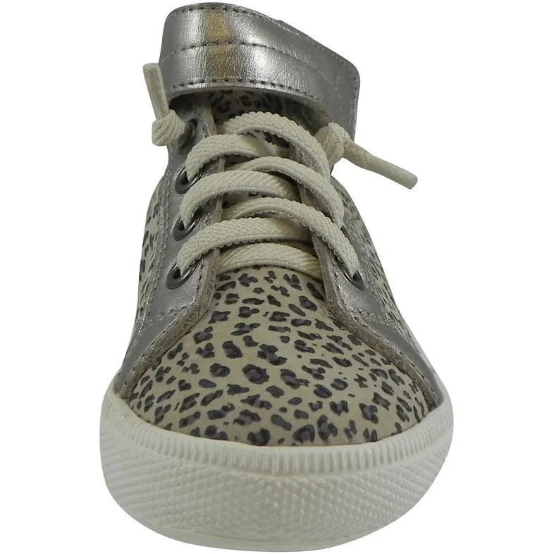 Old Soles 1035 Girl's Plush Shoe Titanium Lace Up High Tops Sneaker